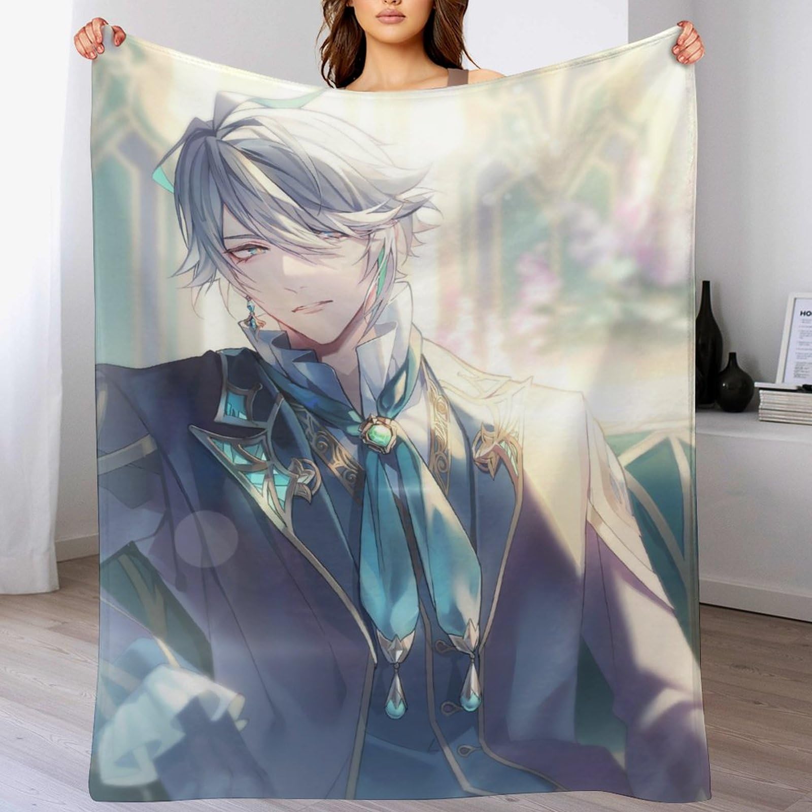 原神　ブランケット Amazon｜原神-ソファーの上のアルハイゼンブランケット 毛布60